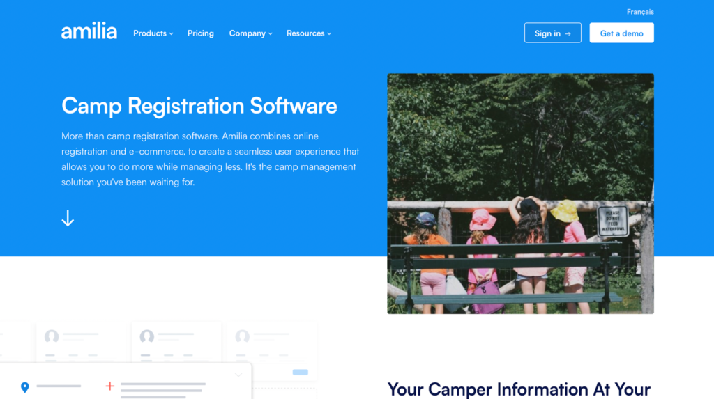 smartrec camp management software home page