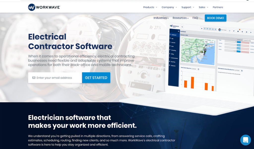 workwave electrical contractor software home page