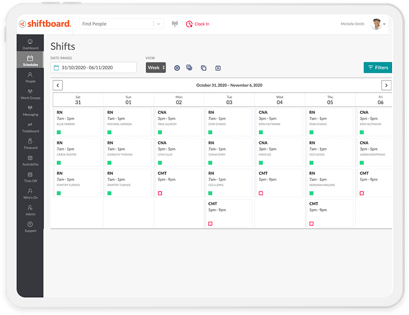 shift board scheduling software
