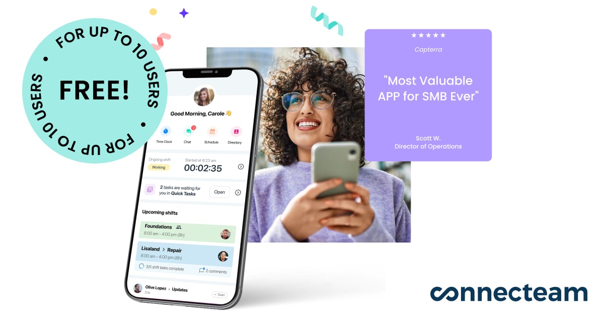 Everything your small business needs to succeed connecteam