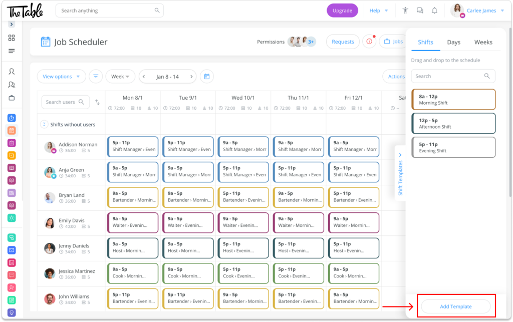 Image of Connecteam employee scheduler