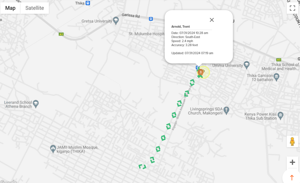 Image of OnTheClock's GPS tracking