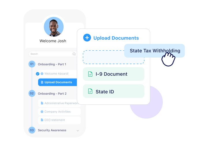 Documents feature on Connecteam's user interface