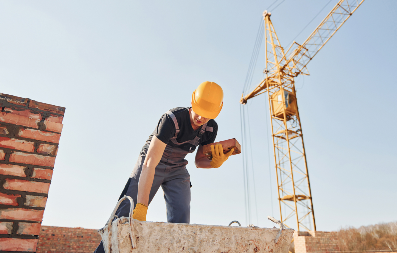 Construction staff member working