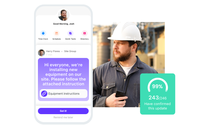 OPS manager in connecteam app