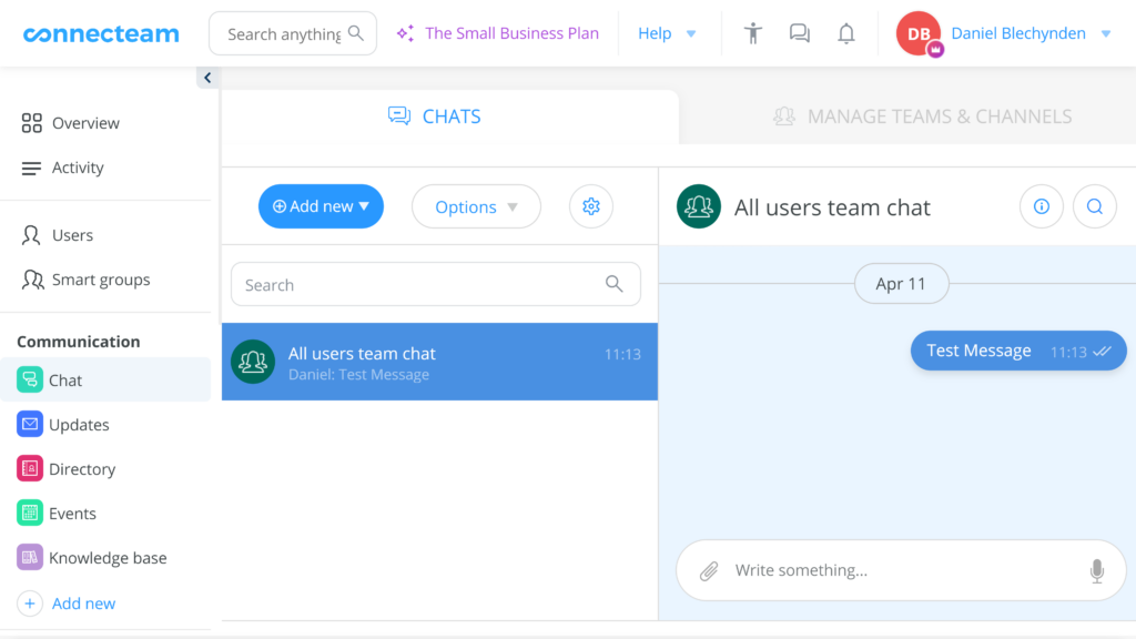 Connecteam Chat Interface