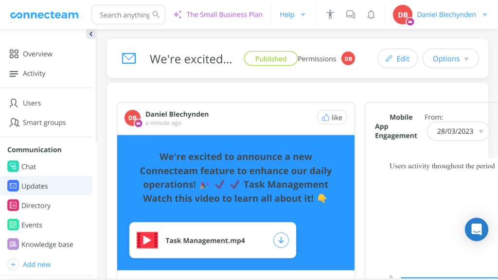 Connecteam Updates Feed