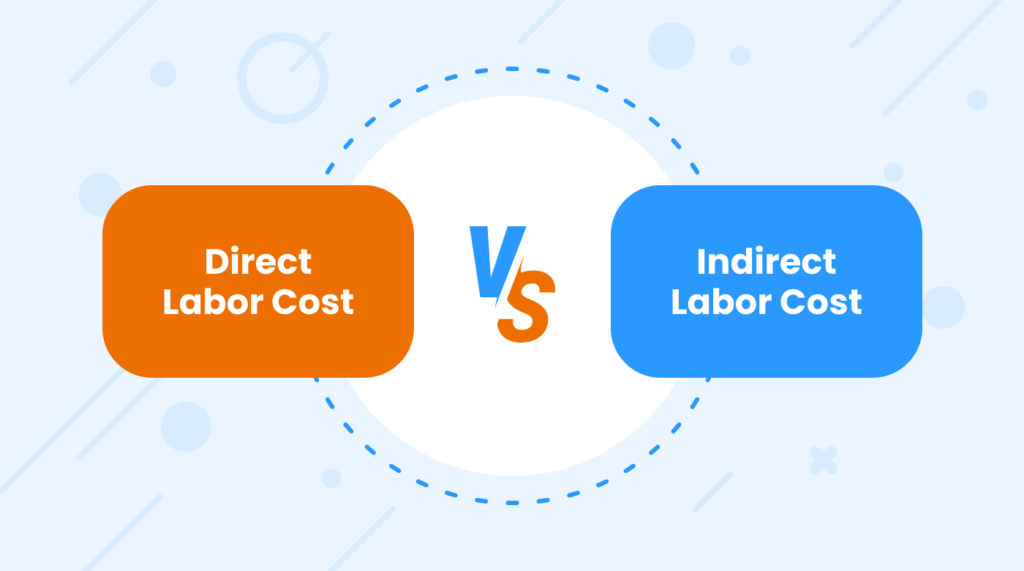 Direct Labor Cost VS. Indirect Labor Costs labels