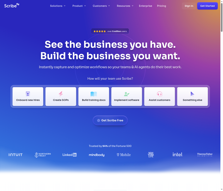 scribe homepage