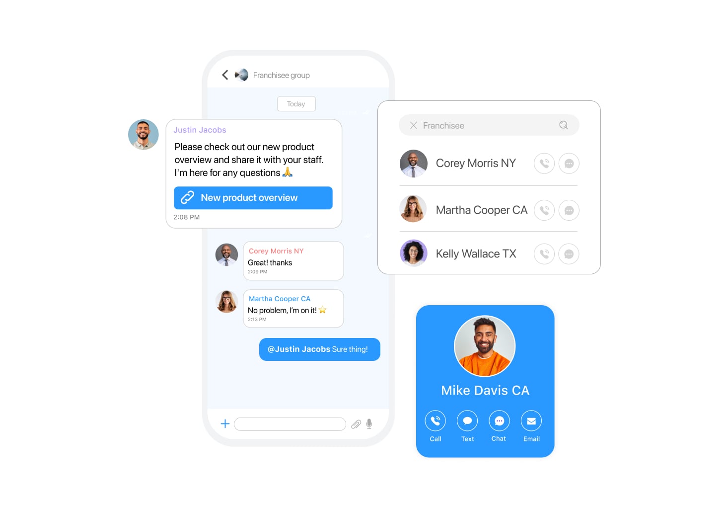 connecteam user interface