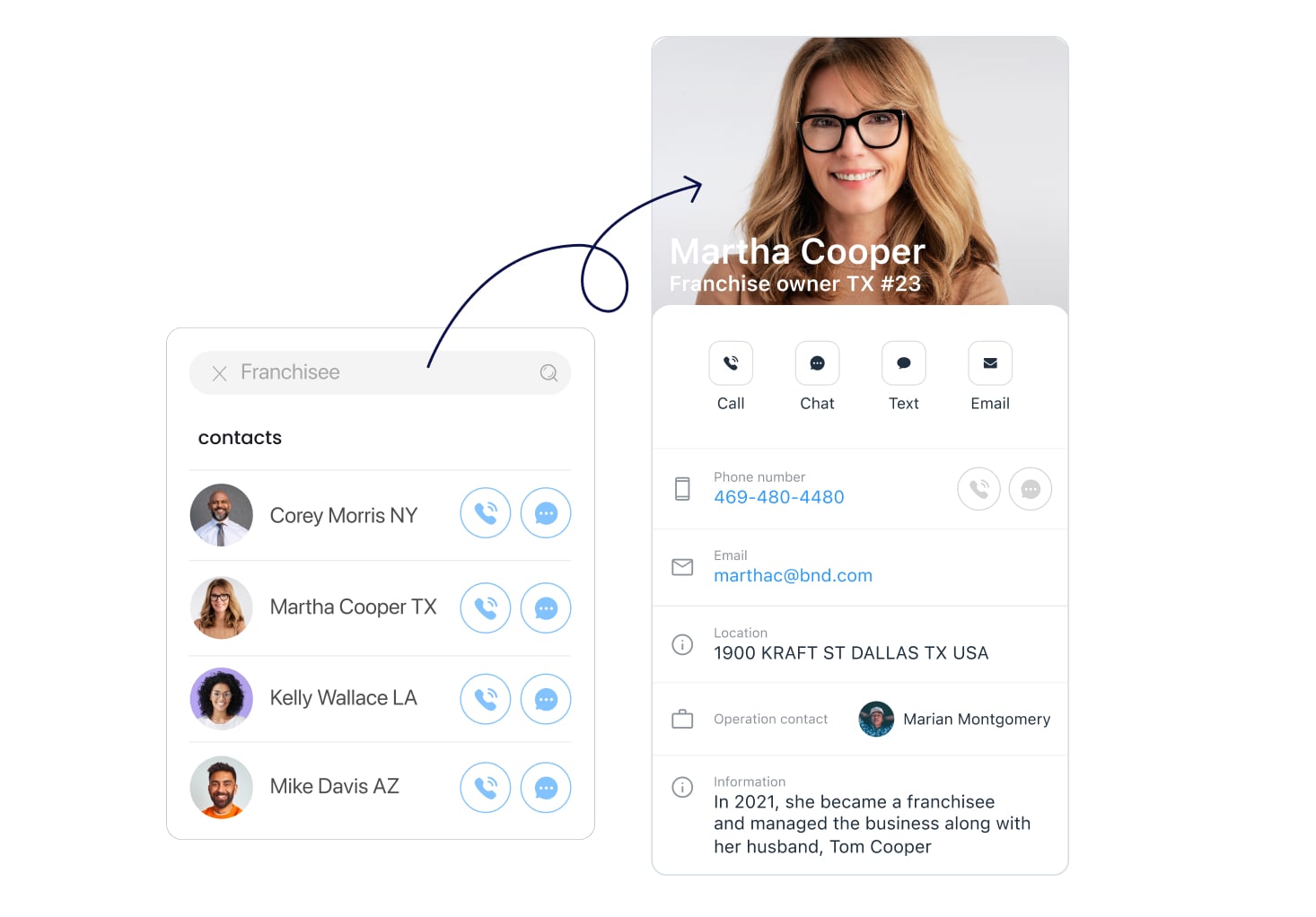 connecteam user interface