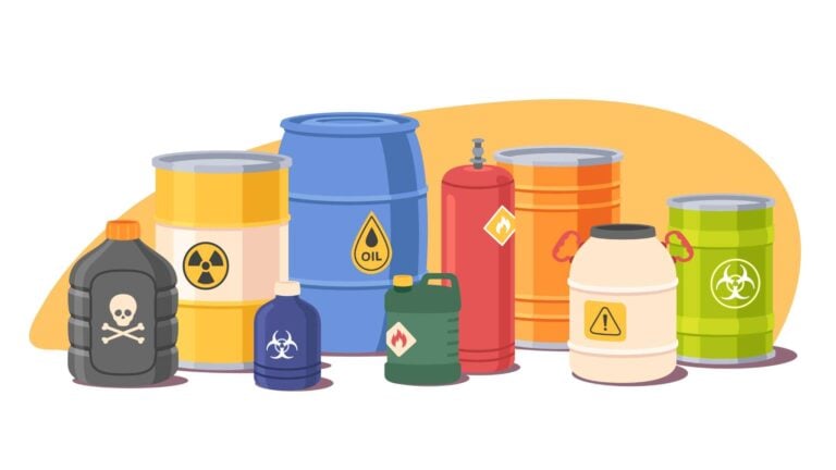 An illustration of hazardous substances