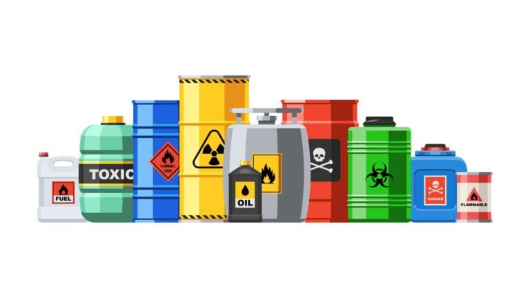 An illustration of hazardous materials