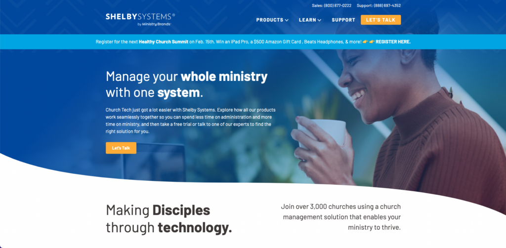 shelbysystems homepage screenshot