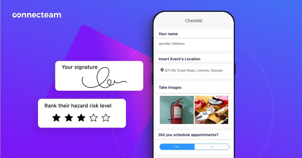 A screenshot of a compliance checklist in Connecteam.