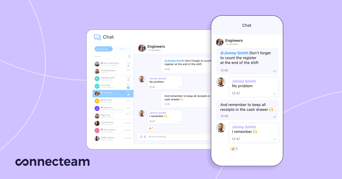 Employee Chat App - Try it 100% Free | Connecteam