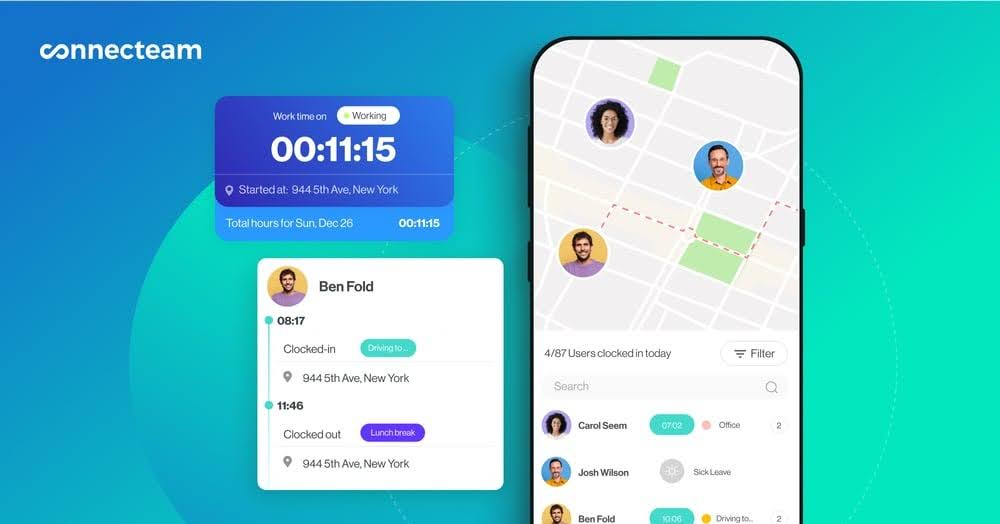 connecteam Simple and accurate attendance tracking