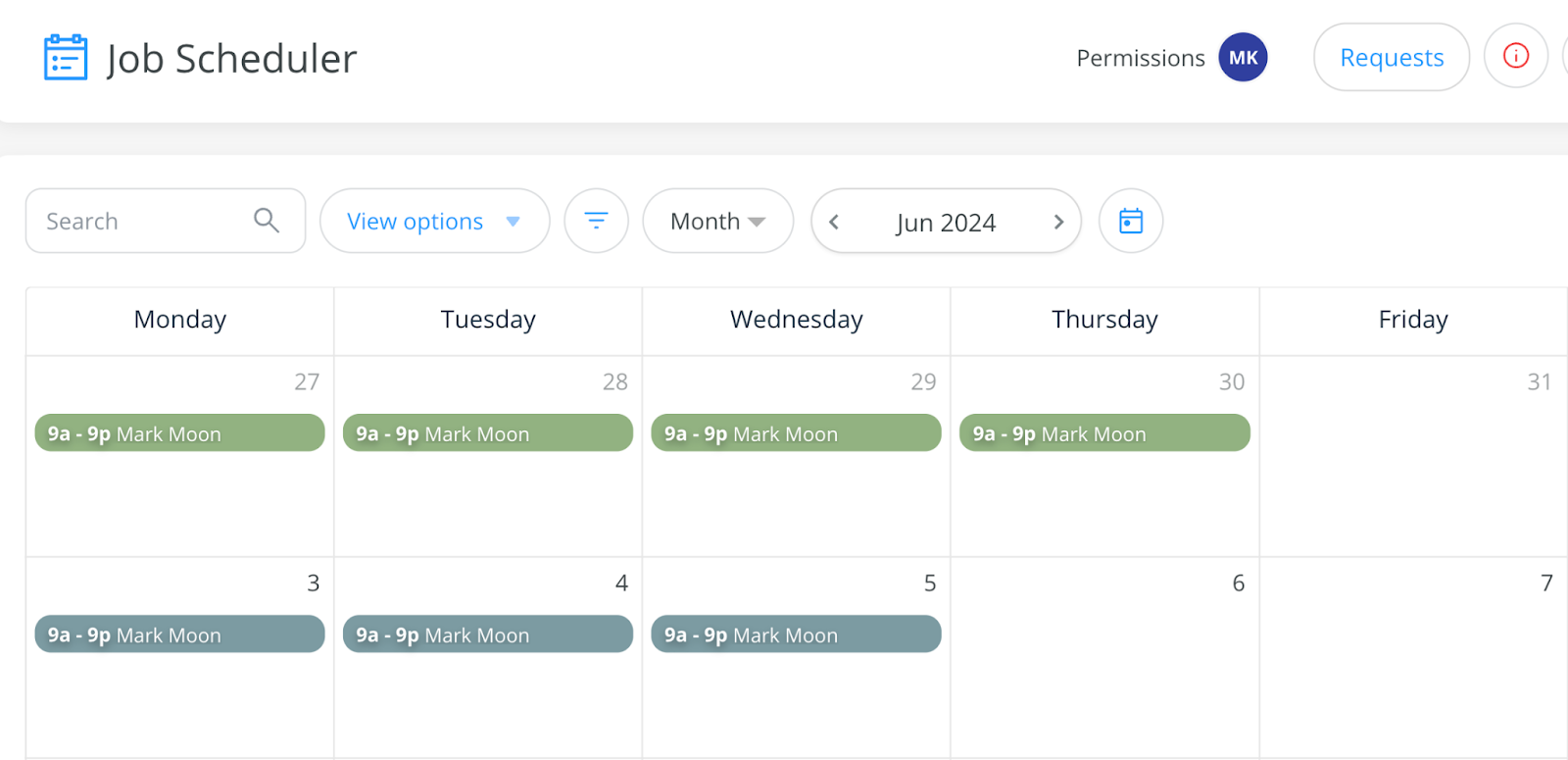 The 12-hour compressed work schedule alternates between 3 and 4-day workweeks