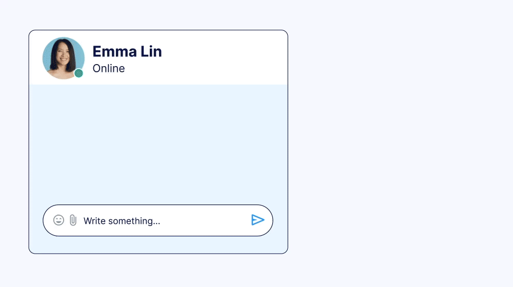 A gif showing how to schedule a message with Connecteam