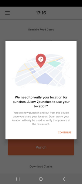 A screenshot showing 7Punches' geofence tool