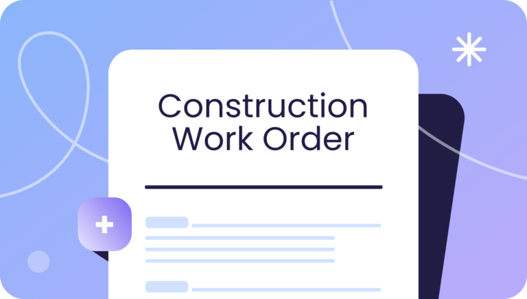 Free construction Work Order Header Image