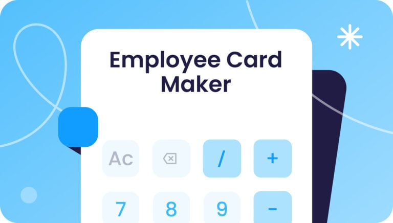 Employee card maker