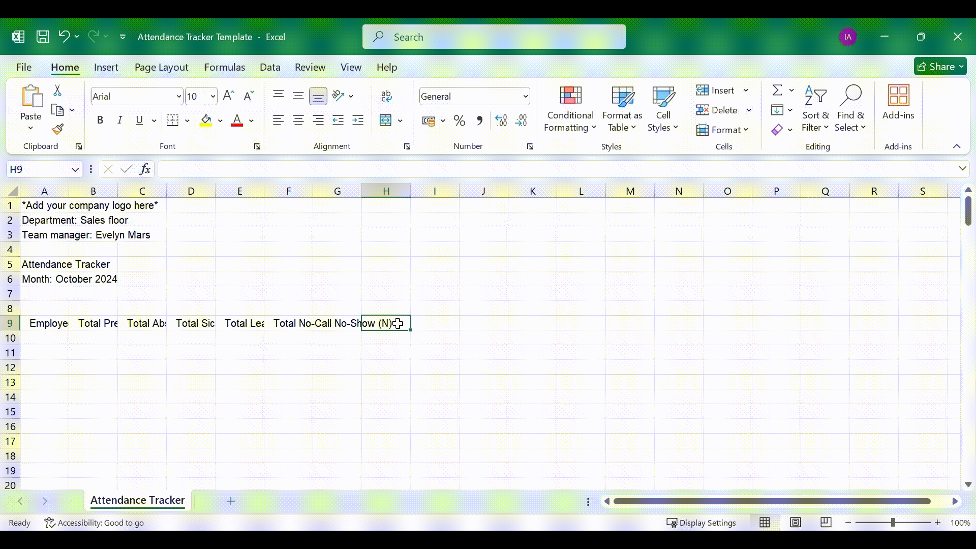 A gif showing how to quickly add number-only dates to excel