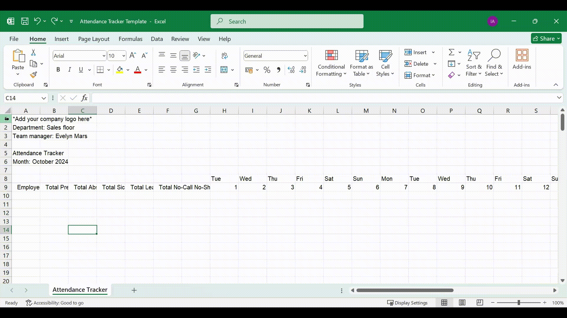 A gif showing how to bold text in Excel