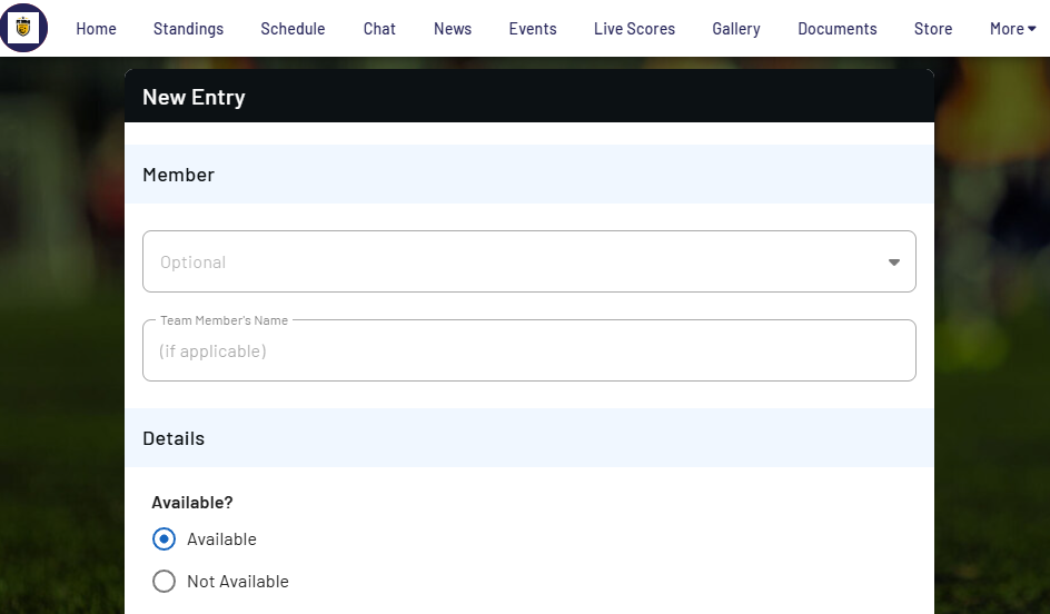 Screenshot showing Stack Team App availability page