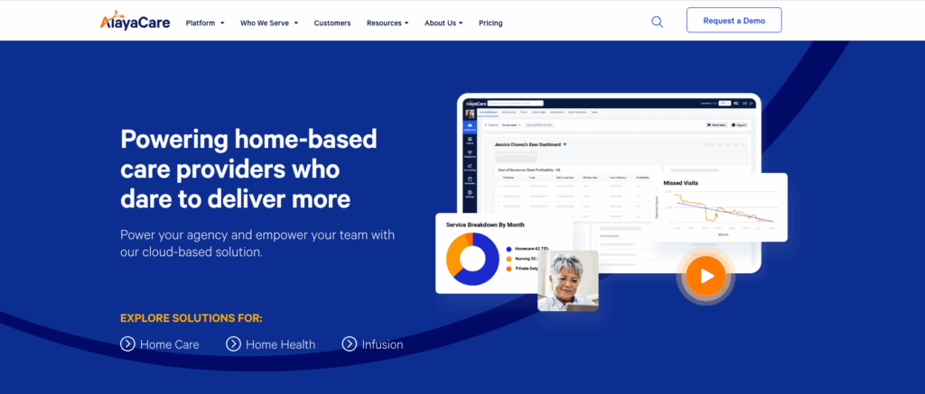 Alayacare homepage