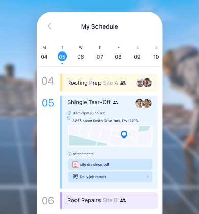 Illustration of Connecteam's Job Schedule