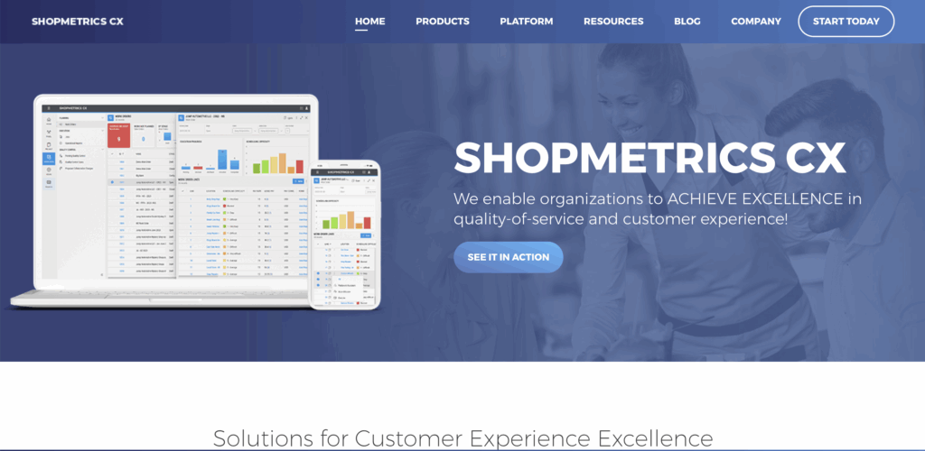 Screenshot of Shopmetrics