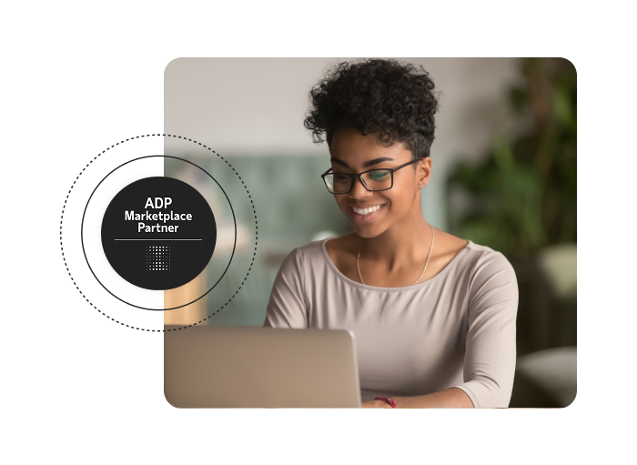 Woman using ADP and Connecteam integration