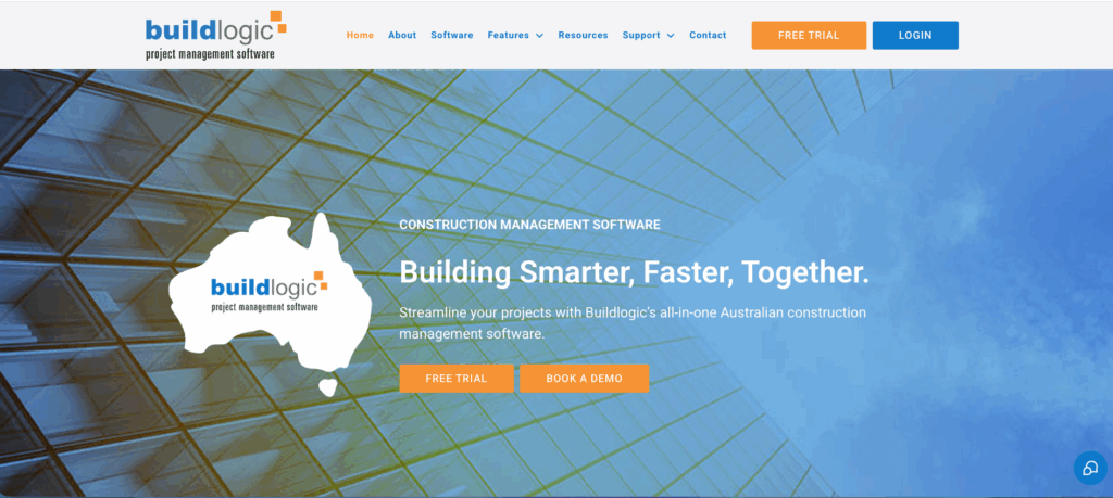 buildlogic homepage screenshot