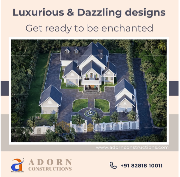 The Adorn Constructions flyer using a completed home as the focal point.