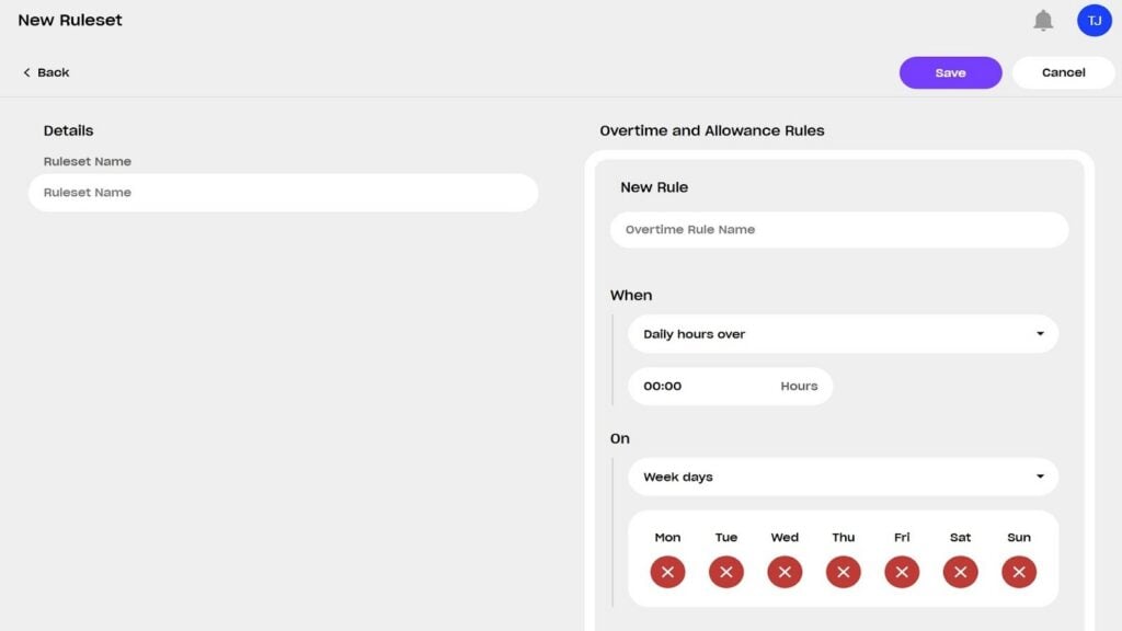 Creating an overtime ruleset in Droppah