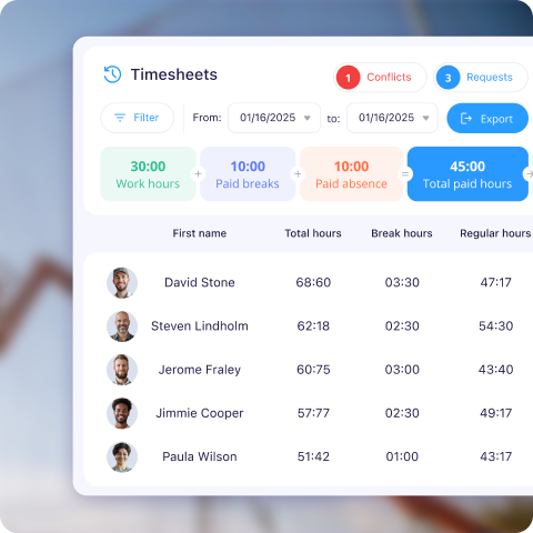 Timesheet illustration