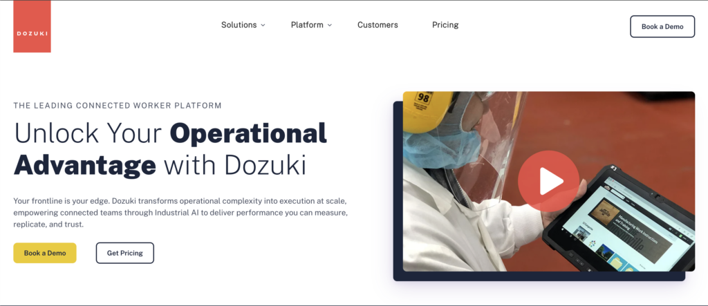 dozuki homepage screenshot