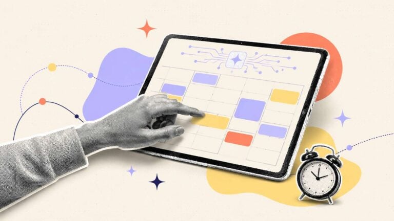 An illustration of an AI employee scheduling tool