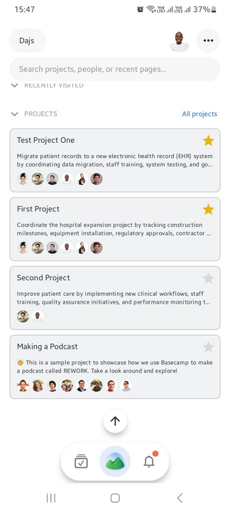 Screenshot showing mobile app manager version