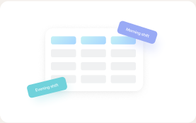 Scheduling icon.