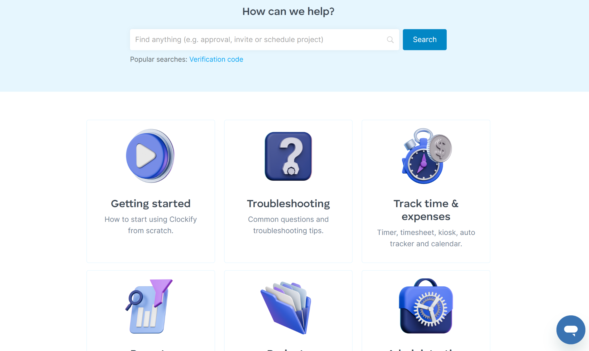 Clockify offers a detailed online knowledge base with hundreds of articles on how to use the platform&rsquo;s features.