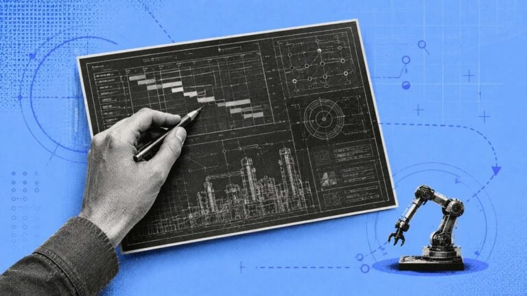 An illustration of a hand drawing on a tablet