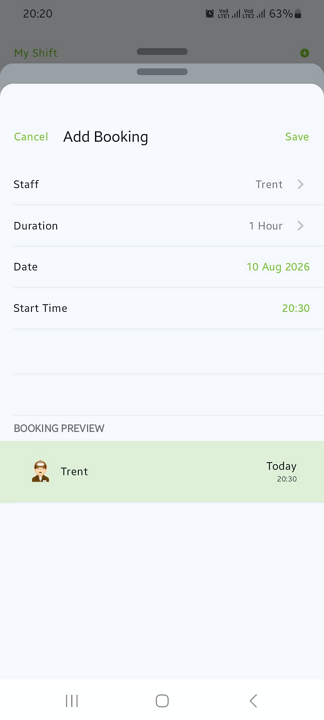 Screenshot showing ServiceM8&rsquo;s mobile app in offline mode.