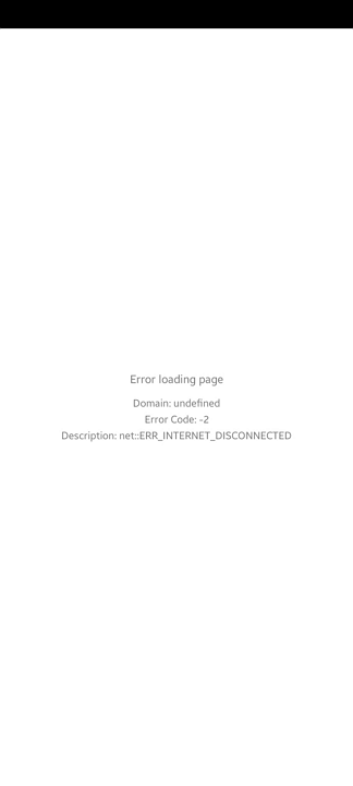 Screenshot showing ZoomShift's mobile without an internet connection.